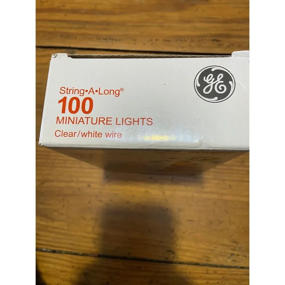 GE String-A-Long 100 Miniature Lights - 20.6' -‎ NEW IN BOX Christmas